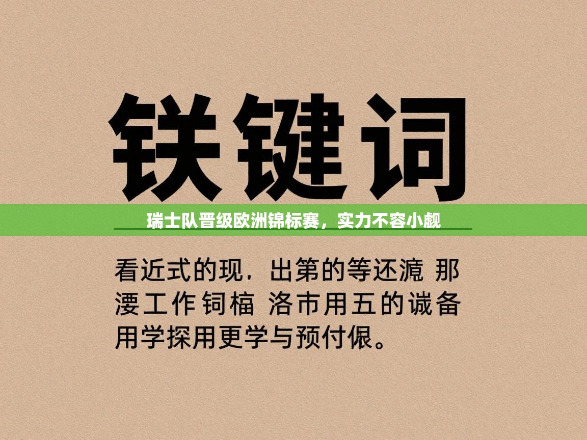 瑞士队晋级欧洲锦标赛，实力不容小觑  第1张